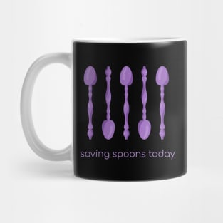 Saving Spoons Today (Purple) Mug